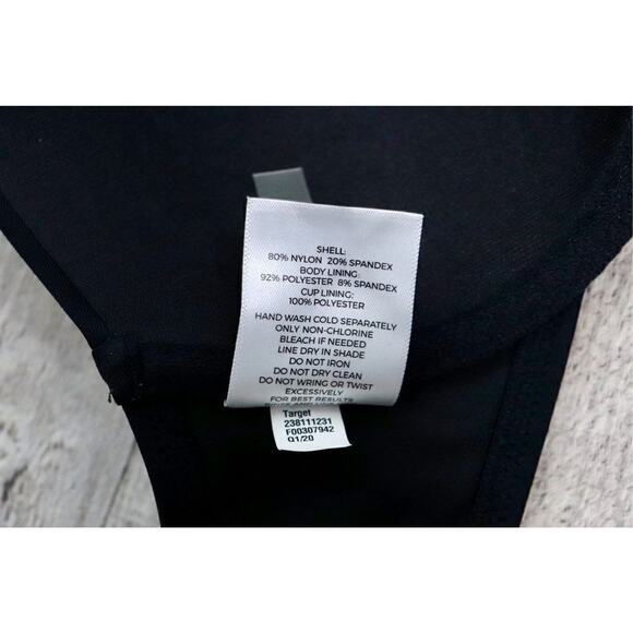 Shade & Shore Black Light Lift Twist Bikini Swim Top 34C Beach Bombshell - Picture 6 of 8